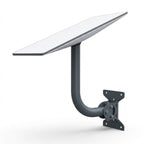 Satellite Dish Wall and Roof Mount for Gen 3 Standard Dish, 360° Adjustable Curved Pole Bracket Kit
