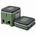 Army Green Folding Portable Camping Toilet, Compact Odour-Resistant Toilet for Camping and Car Trips
