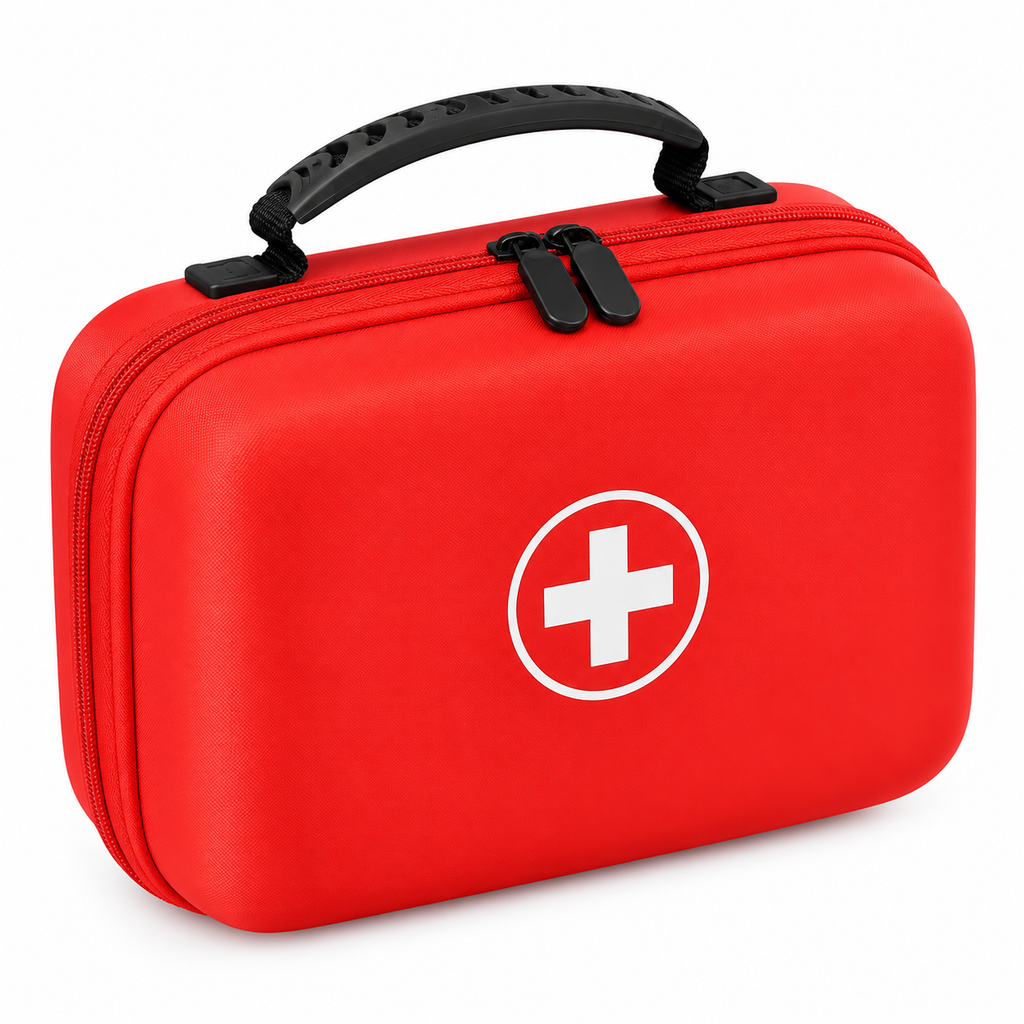 210-Piece First Aid Kit in Hard EVA Case, Portable Emergency Kit for Car, Home, Camping and Travel