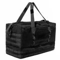 50L Black Tactical Duffel Bag in 600D Fabric for Travel, Camping, Hiking and Gym