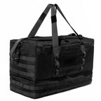 50L Khaki Tactical Duffel Bag in 600D Fabric for Travel, Camping, Hiking and Gym