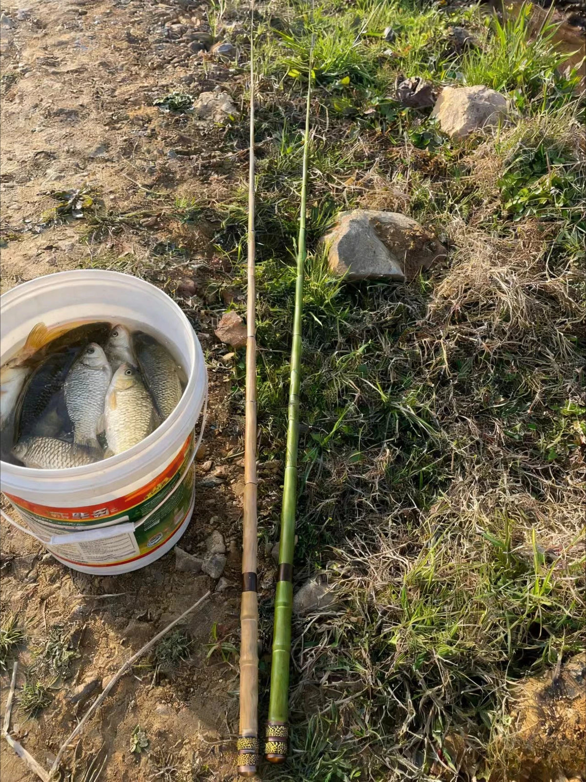 Emerald Tenkara Fishing Rod 1.7m with Wooden Storage Box, Ultralight 13-Section Carbon Stream Rod