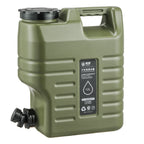 12L Portable Camping Water Container with Tap and Extension Hose, BPA-Free Water Carrier for Outdoor Use