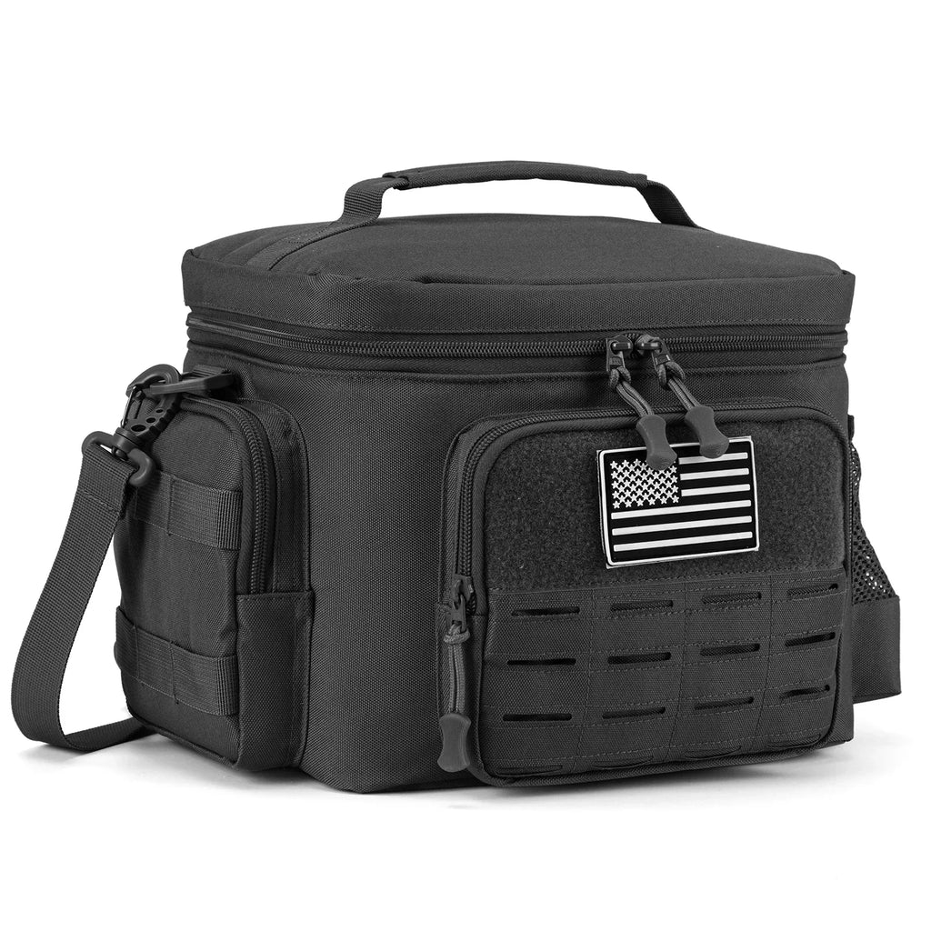 Green Tactical Insulated Cooler Lunch Bag, Leak-Resistant and Heavy Duty for Work, Camping and Picnics