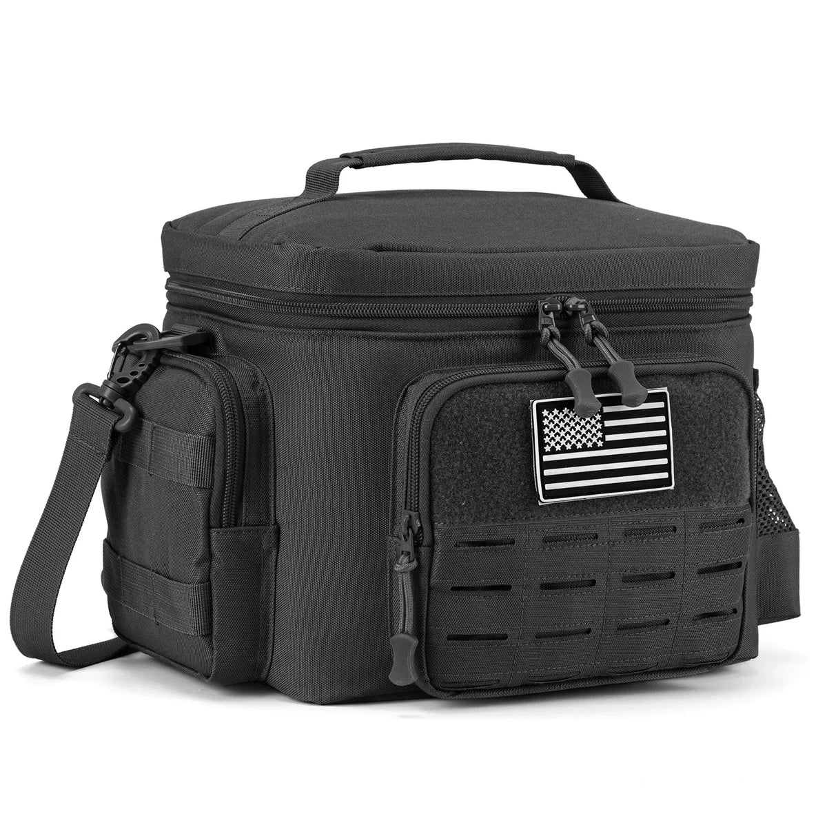 Green Tactical Insulated Cooler Lunch Bag, Leak-Resistant and Heavy Duty for Work, Camping and Picnics