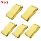 Emergency Foil Blankets 30 Pack, 130 x 210cm Thermal Space Blankets for Camping, Hiking and Car Kits, Gold and Silver