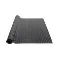 Diamond Plate Rubber Garage Floor Mat Roll 4 x 15 ft, 3mm SBR Rubber Flooring for Garage, Workshop and Gym