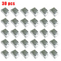 Emergency Foil Blankets 30 Pack, 130 x 210cm Thermal Space Blankets for Camping, Hiking and Car Kits, Silver