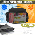 Green Tactical Insulated Cooler Lunch Bag, Leak-Resistant and Heavy Duty for Work, Camping and Picnics