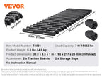 Recovery Traction Boards Pair, 10 Tonne Rated PP Tyre Traction Mats for 4WD, SUV and RV, Red Medium