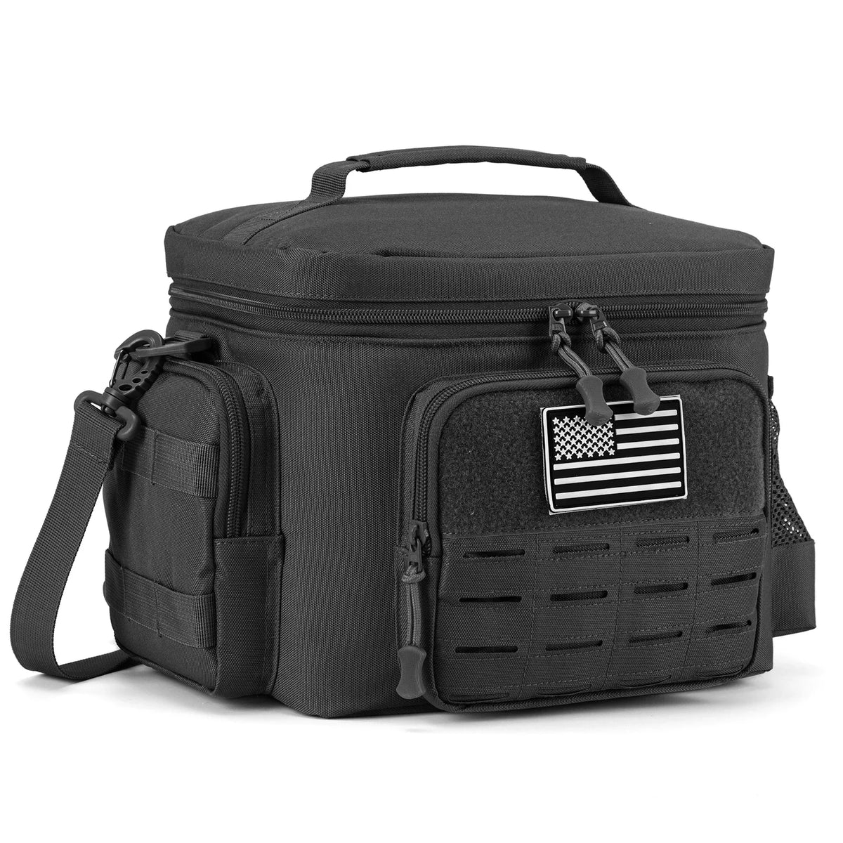 Green Tactical Insulated Cooler Lunch Bag, Leak-Resistant and Heavy Duty for Work, Camping and Picnics