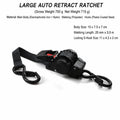 Retractable Ratchet Tie-Down, 3.5 m x 25 mm