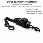 Retractable Ratchet Tie-Down, 3.5 m x 25 mm