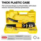 Hydraulic Crimping Tool 8 Ton with 8 Die Pairs for 4-70mm² Copper Cable Lugs and Terminals
