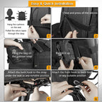 Tactical Seat Back Organiser with 7 MOLLE Pouches, PVC-Lined Seat Cover for 4WDs, Utes and SUVs