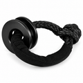 Black Soft Shackle and Snatch Recovery Ring Set, 38,000 lbs UHMWPE Rope Shackle for 4WD Recovery