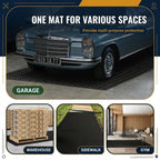 Diamond Plate Rubber Garage Floor Mat Roll 4 x 15 ft, 3mm SBR Rubber Flooring for Garage, Workshop and Gym
