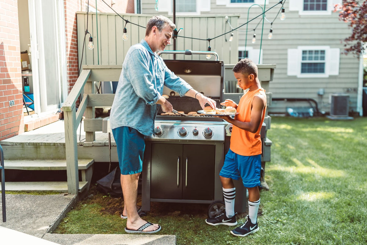 Barbecue outdoors